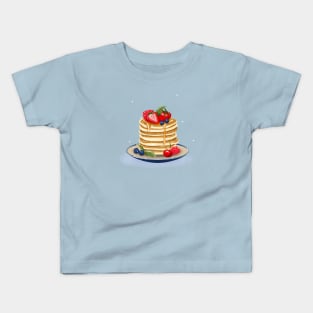 Fluffy American Breakfast Pancakes Kids T-Shirt